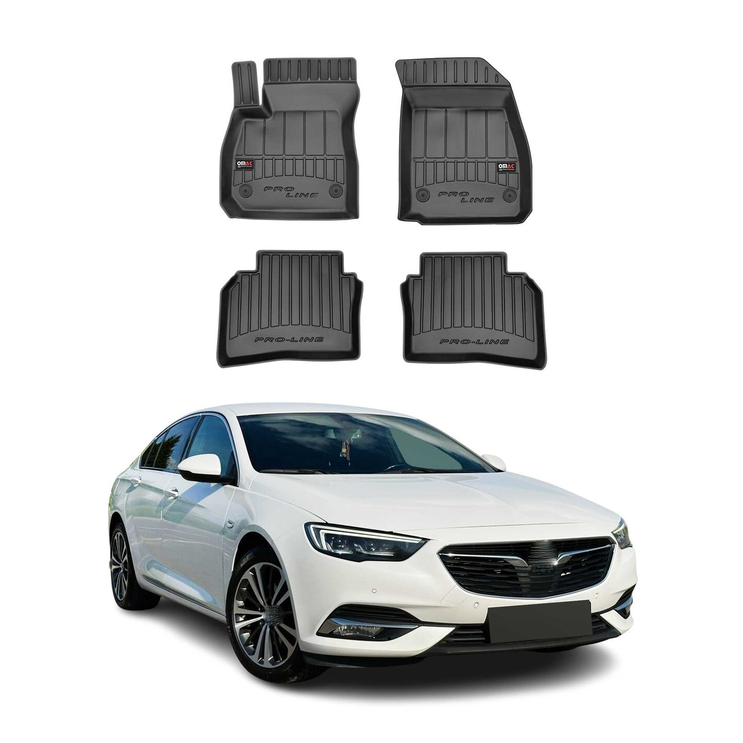2017-2022 Opel Insignia B Sports Tourer Fußmatten TPE Schwarz 4 tlg