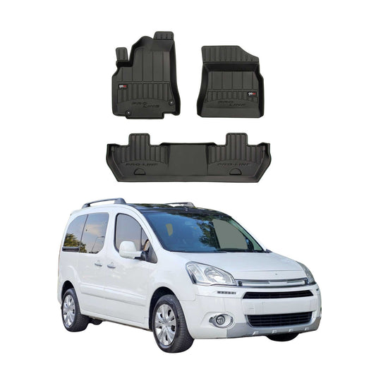 Covorașe auto Citroen Berlingo 2008-2018 TPE Negre 3 buc