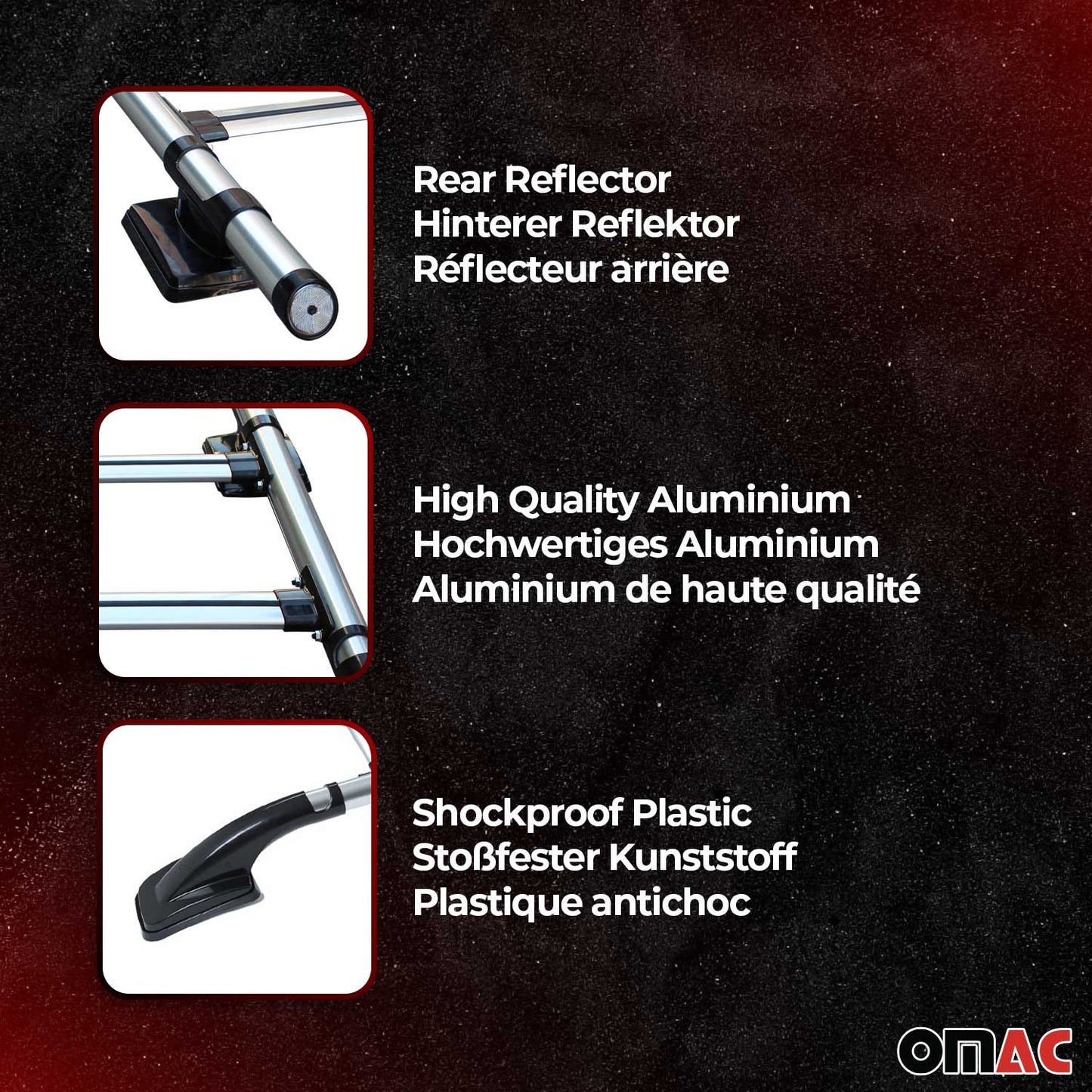 Dachreling Dachträger Gepäckträger Satz für Mazda BT-50 2007-2012 Alu Grau 4x