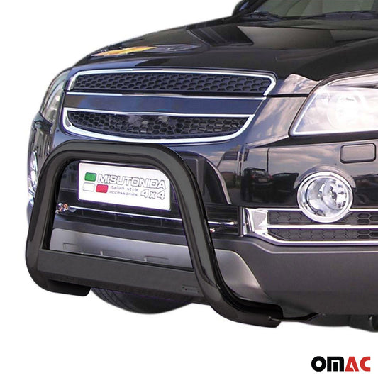 Bară de protecție/buton față pentru Chevrolet Captiva 2006-2010, ø63mm, oțel, negru
