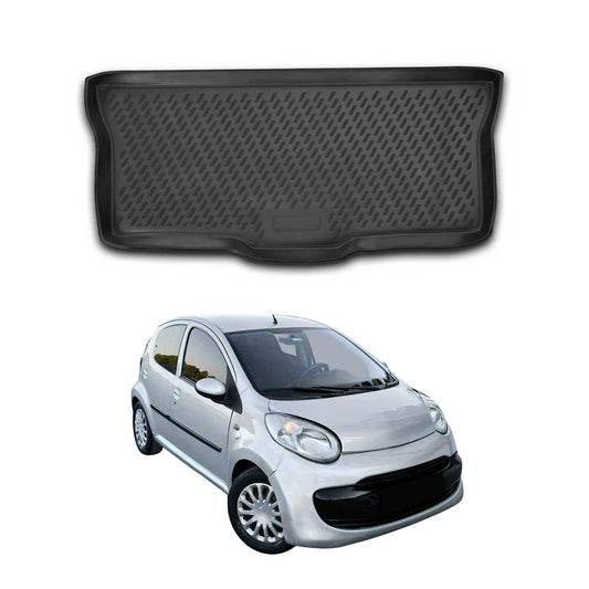 Covoraș portbagaj/tapițerie portbagaj pentru Citroen C1 Toyota Aygo 2005-14 TPE Negru