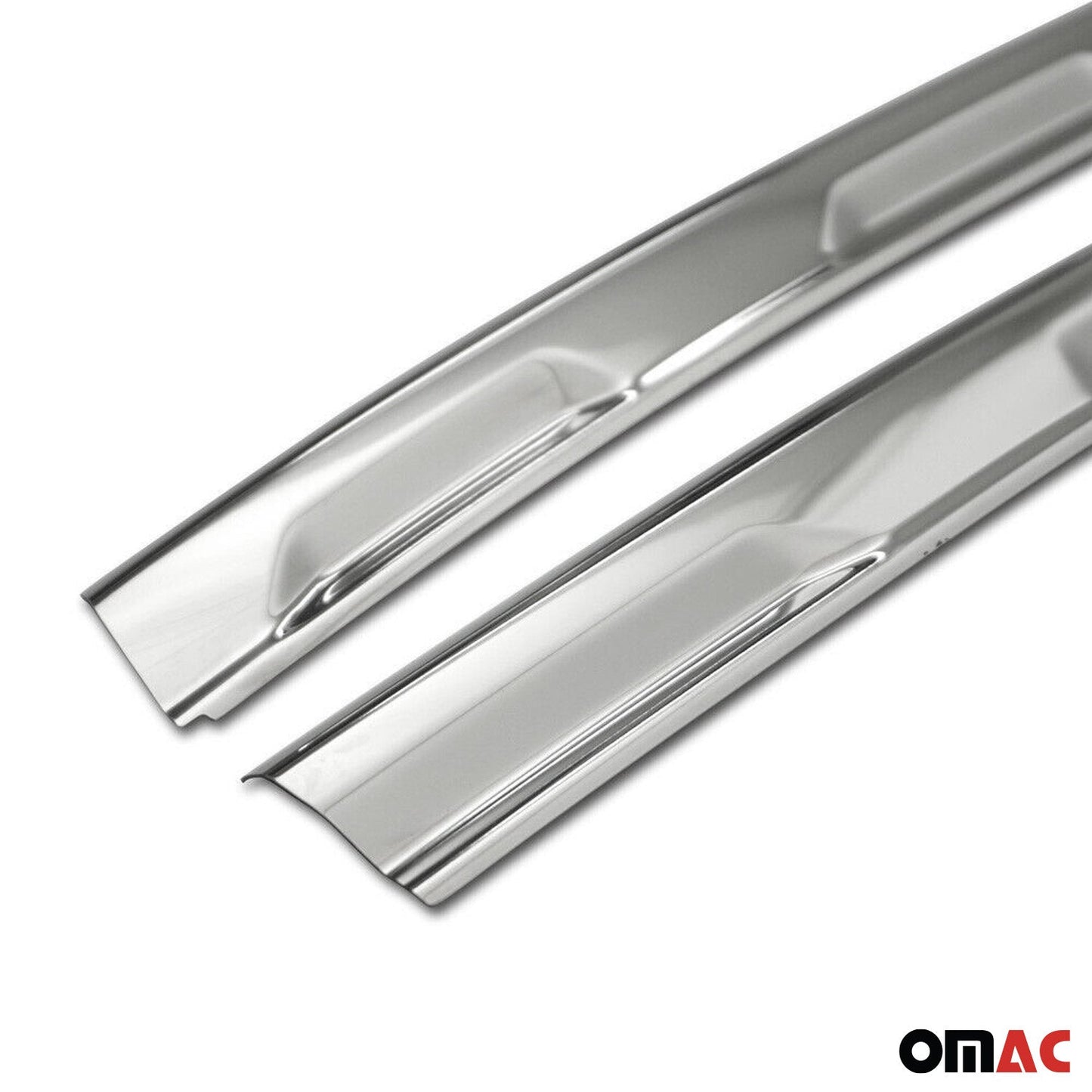 Benzi decorative grilă radiator pentru VW Tiguan 2016-2020, oțel inoxidabil, argintiu, set 2 piese