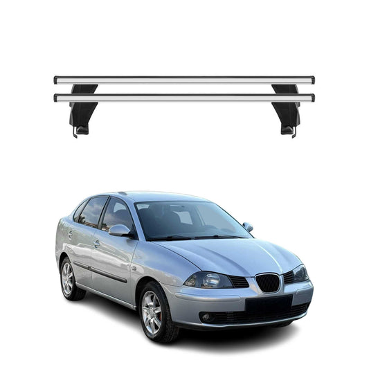 Menabo Dachträger Grundtäger für Seat Cordoba 2002-2009 50kg Alu Silber 2 tlg