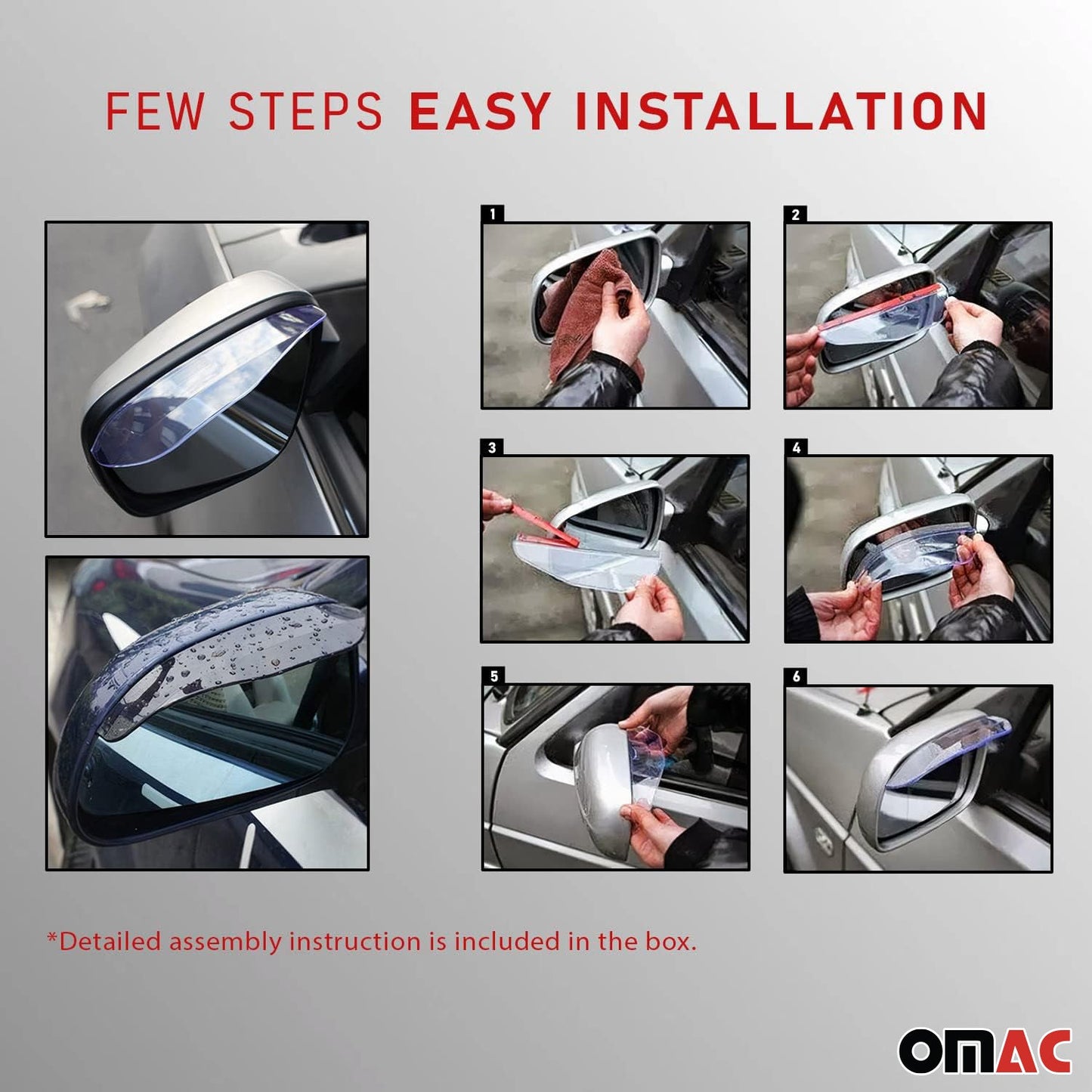 Regenschutz Seitenspiegel Autospiegel Schnee Schutz Außenspiegel Auto 2 tlg