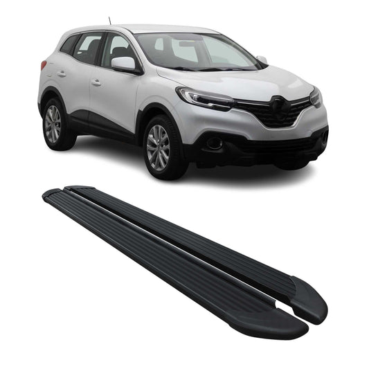 Seitenschweller Trittbretter Schweller für Renault Kadjar 2015-2025 Alu Schwarz