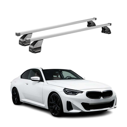 Menabo Dachträger Grundtäger für BMW 2er G42 G87 Coupe 2021-2025 75kg Silber 2x