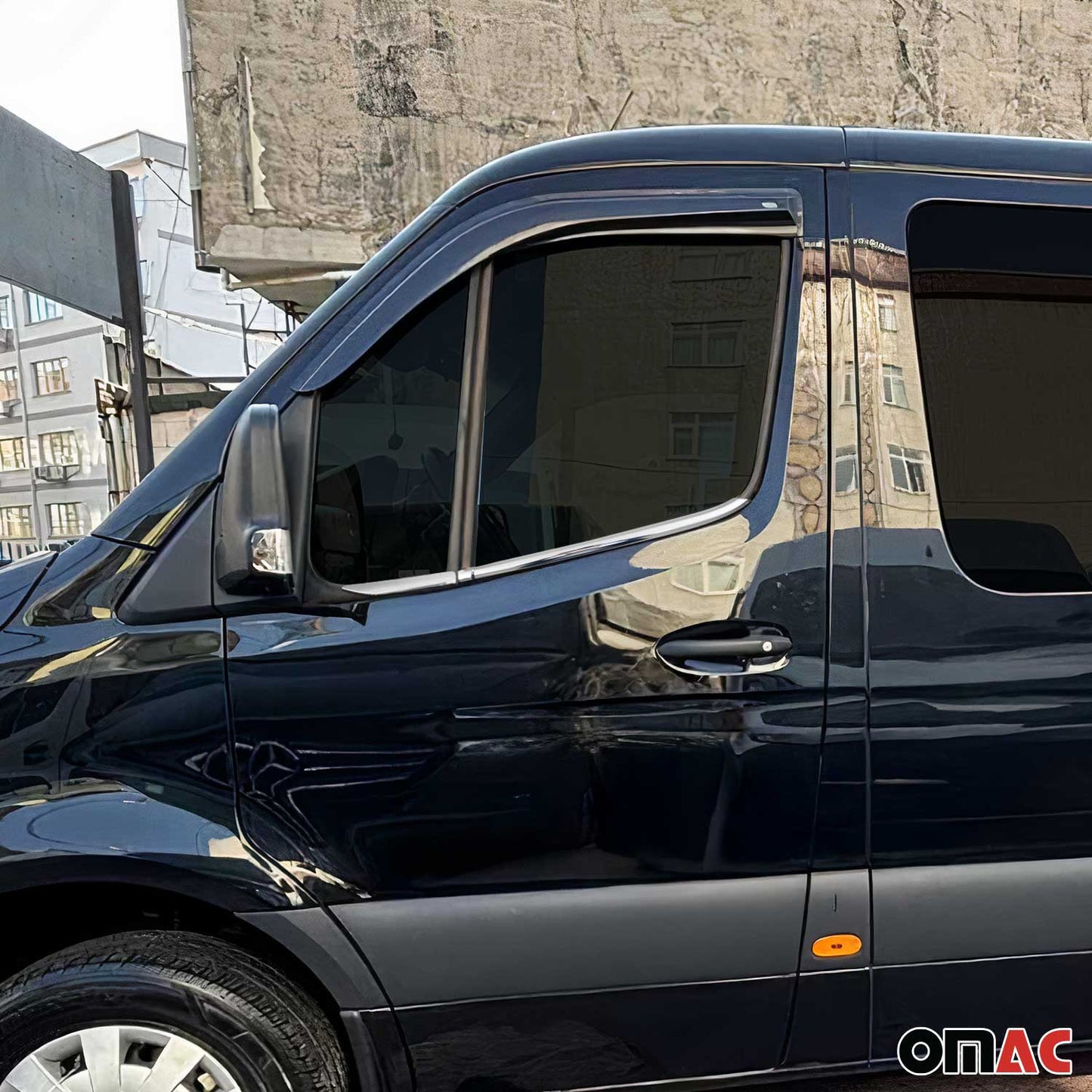 Fensterleisten Zierleisten für Mercedes Sprinter W907 W910 2018-2025 Chrom 4tlg