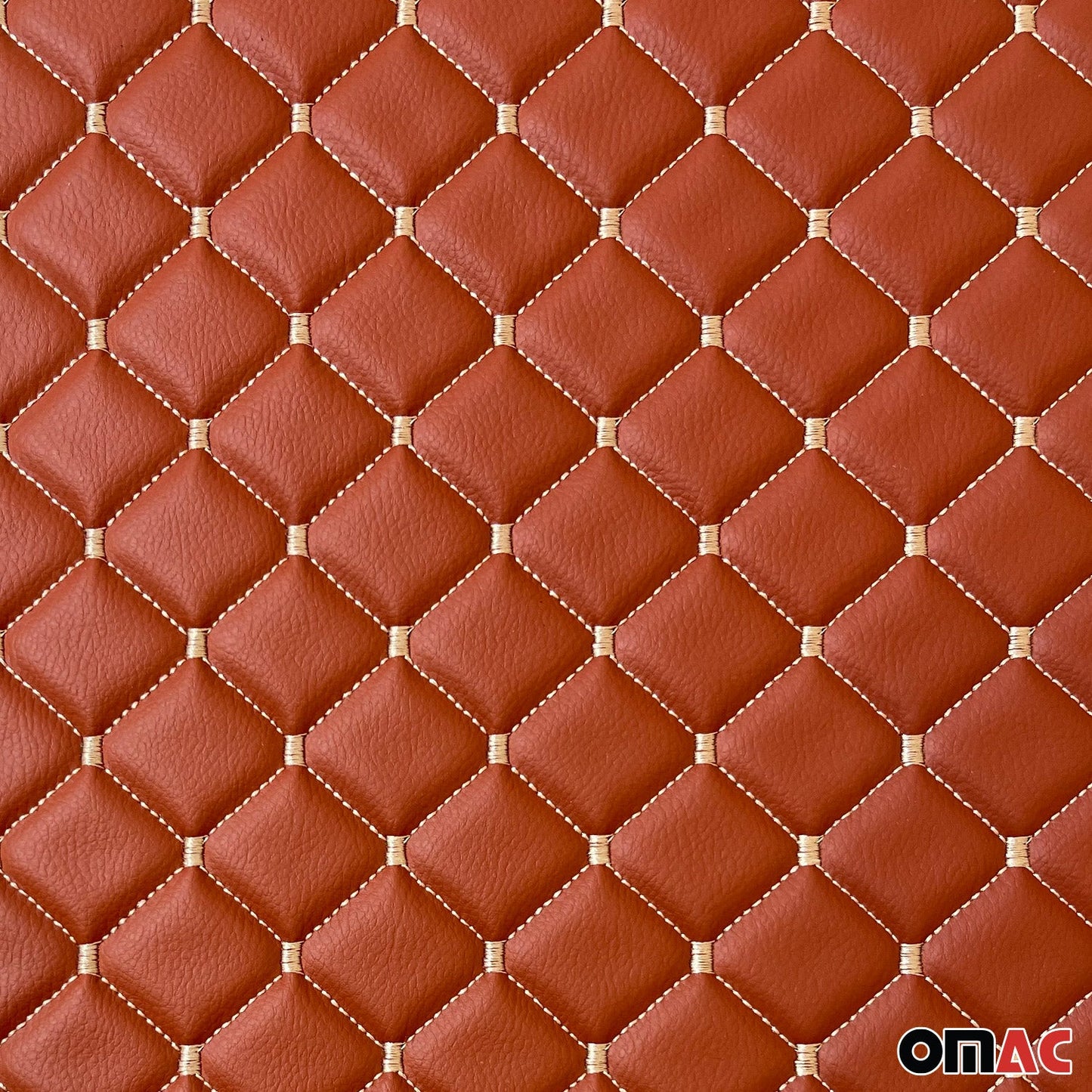 Polsterstoff Kunstleder Polster Autostoff Gesteppt Autopolsterstoff Hellbraun