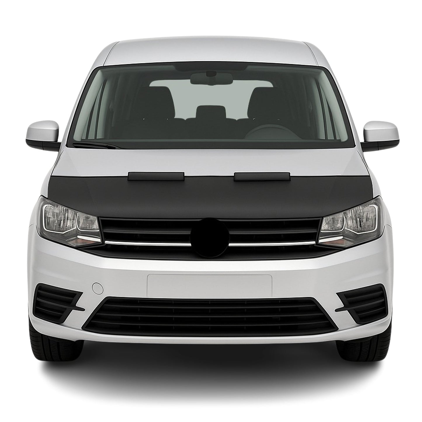 Haubenbra Steinschlagschutz Bonnet Bra für VW Caddy 2015-2020 Schwarz Halb