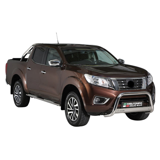 Stahl Schwellerrohre Trittbretter für Nissan NP300 Navara Double Cab 2016-2025