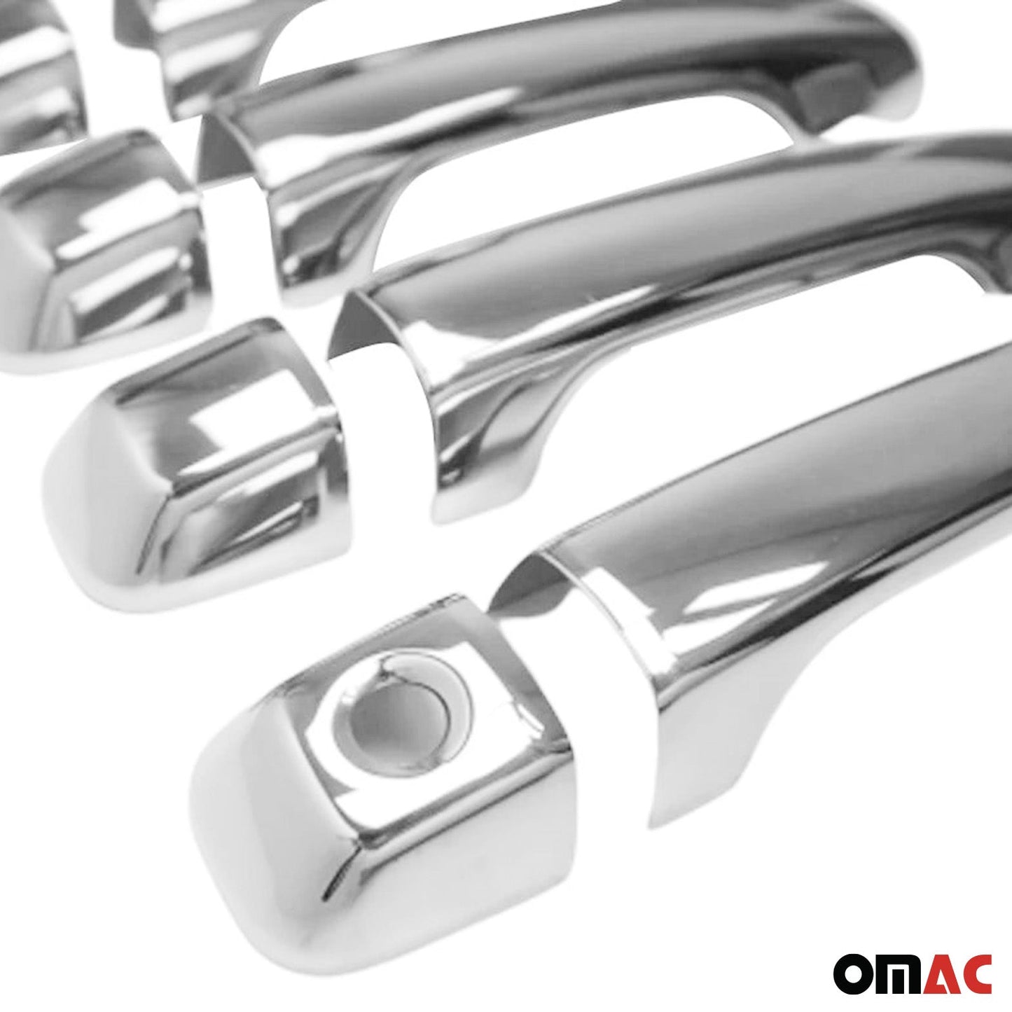 Ornamente mâner ușă, capace mâner ușă pentru Toyota Land Cruiser 2008-2020, oțel inoxidabil, 8x