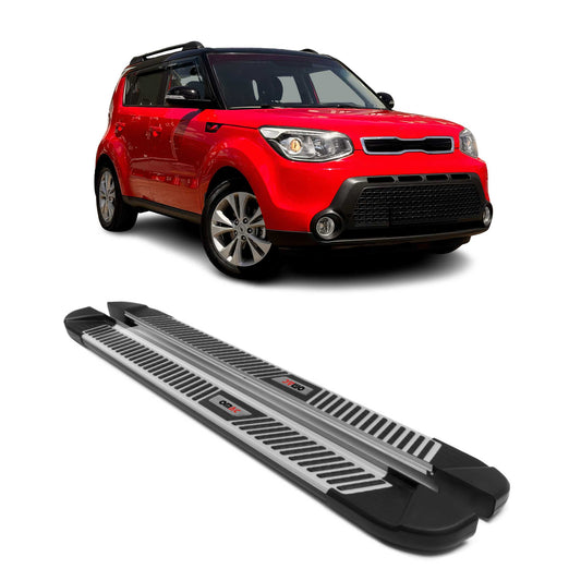 Trittbretter Seitenbretter Seitenschweller für Kia Soul 2 2014-2019 Alu Schwarz