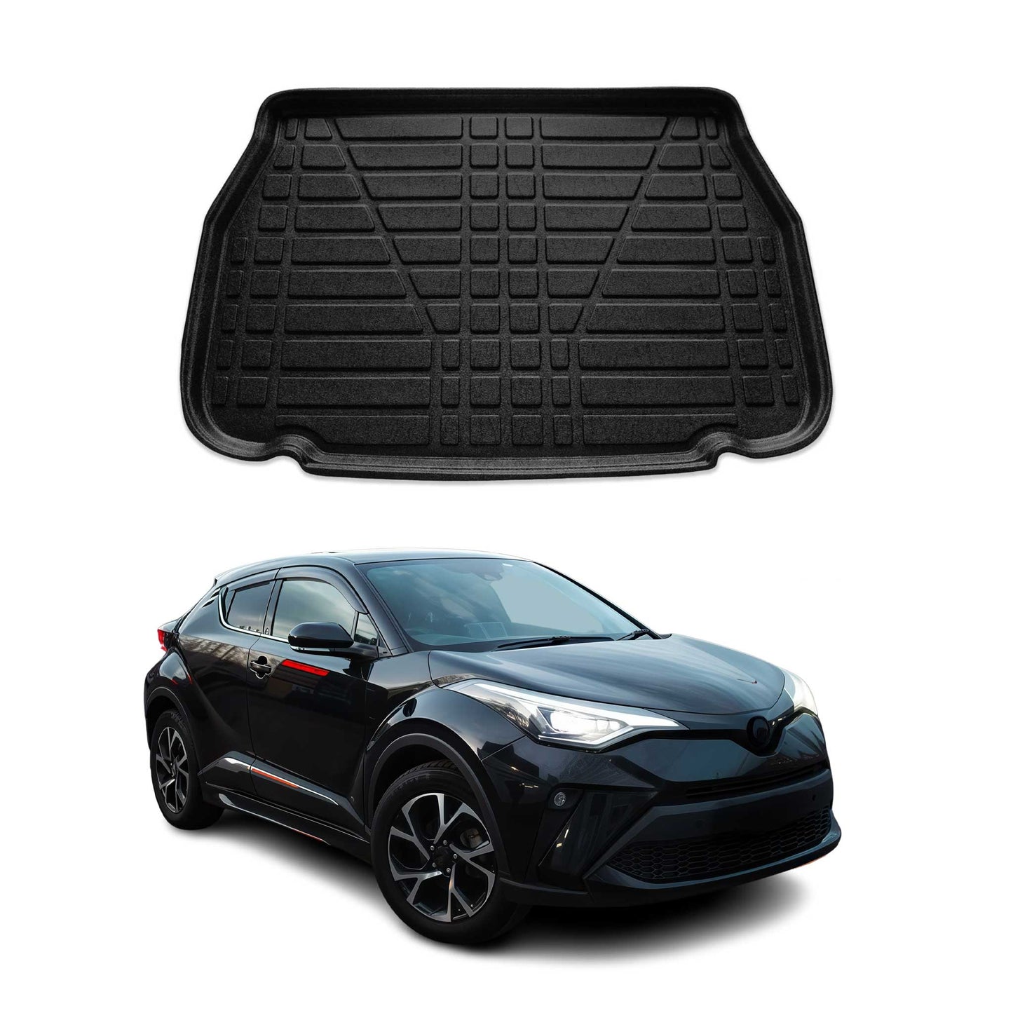 Protecție portbagaj/cargo pentru Toyota C-HR 2016-2025, cauciuc TPE, negru