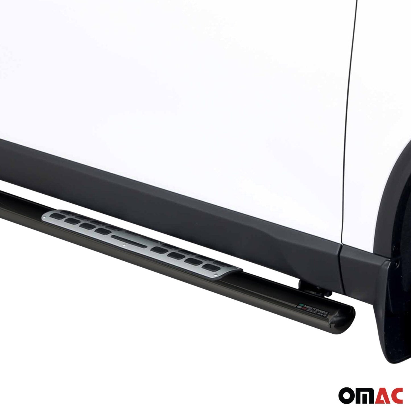 Praguri/praguri laterale din oțel inoxidabil pentru Ssangyong Musso 2018-2025, negre