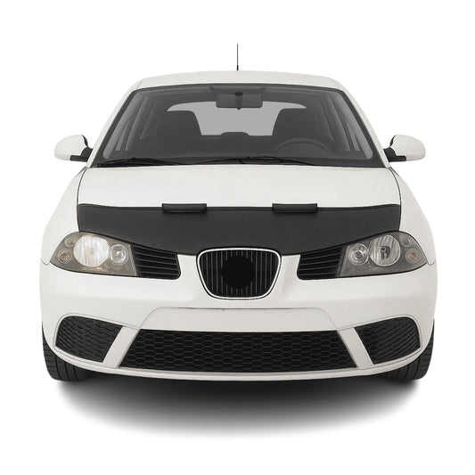 Haubenbra Steinschlagschutz Bonnet Bra für Seat Ibiza 2002-2008 Schwarz Halb