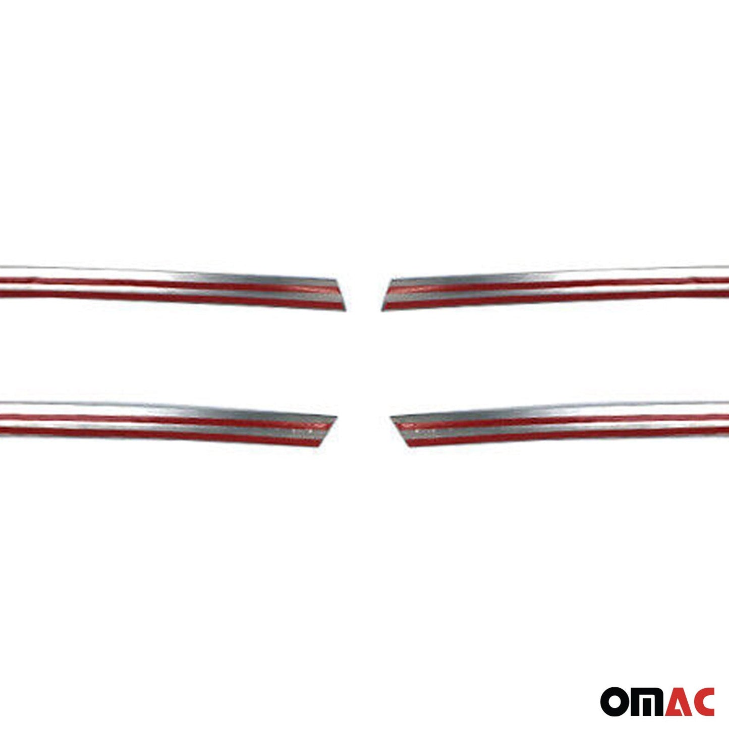 Kühlergrill Leisten Grillleisten für VW Crafter 2017-2025 Edelstahl Silber 4tlg