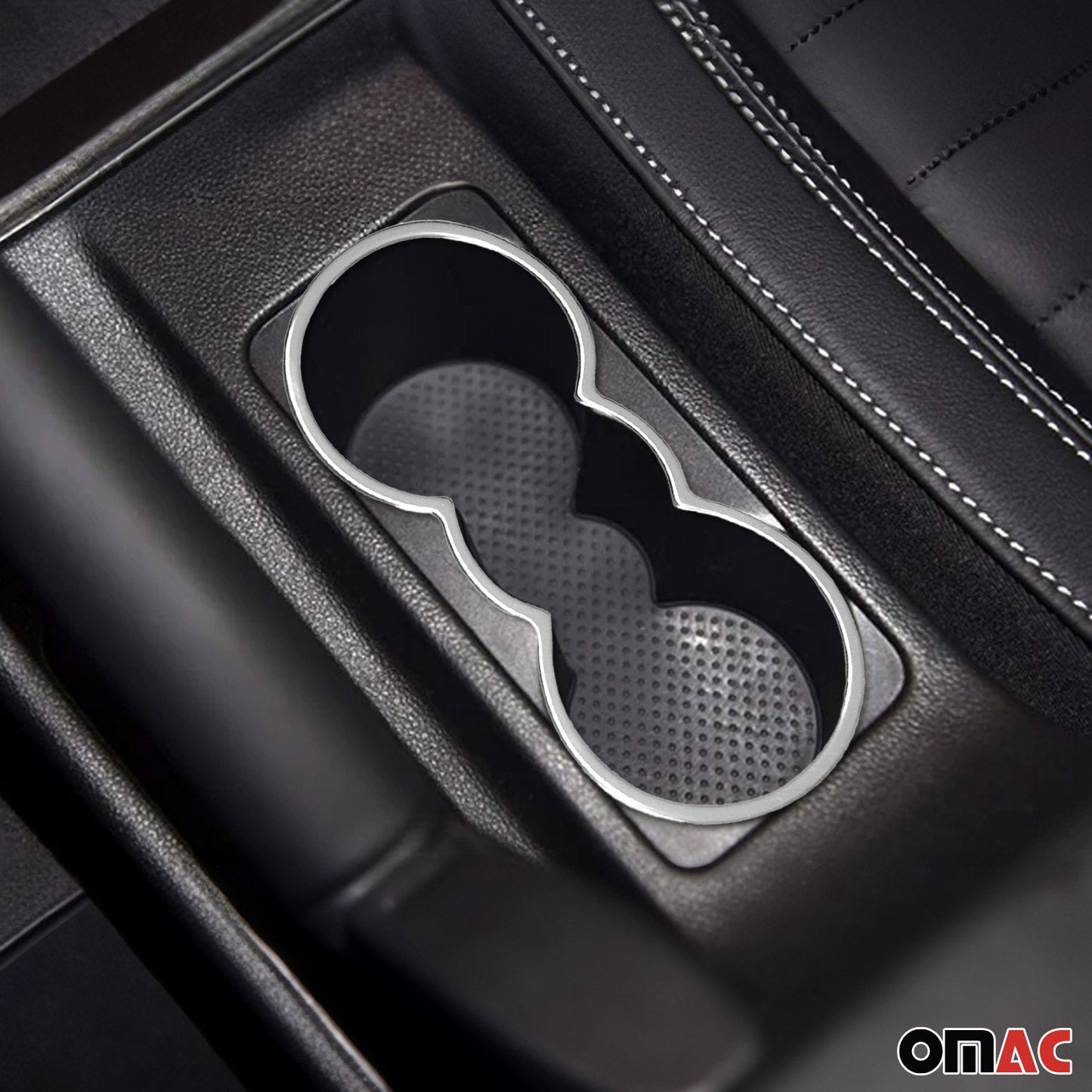 Cadru suport pahar pentru Skoda Octavia 2004-2013, oțel inoxidabil, cromat