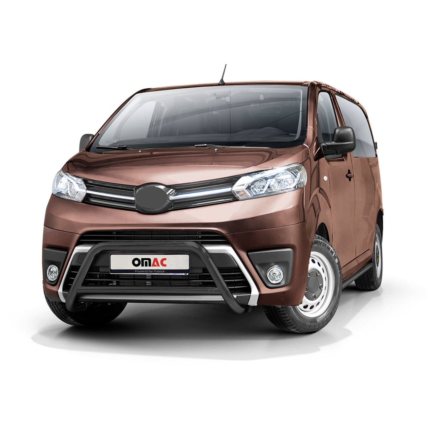 Bară de protecție/buton față pentru Toyota Proace 2016-2022 cu ABE (omologare de tip germană) Negru oțel