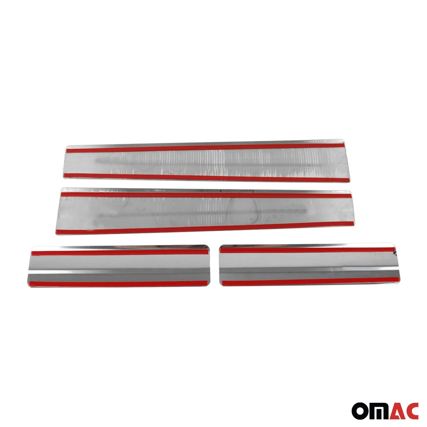 Ornamente prag uși exclusive pentru Ford Tourneo Courier 2014-2024, cromate, 4x