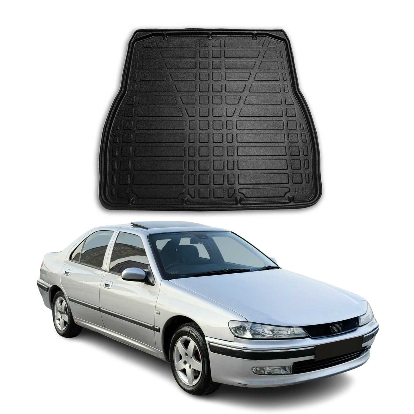Kofferraumwanne Laderaumwanne für Peugeot 406 1995-2003 Stufenheck Gummi TPE