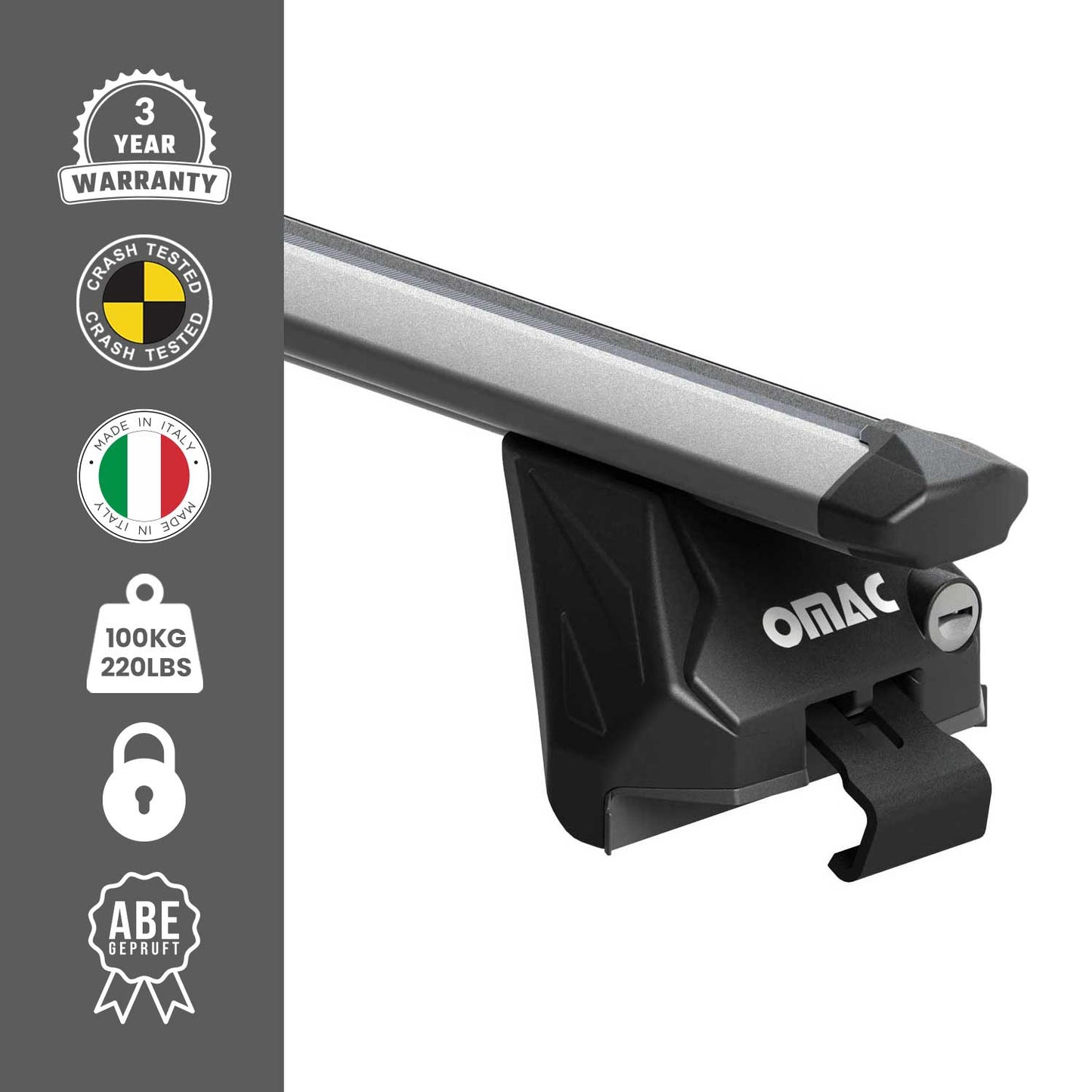 Dachträger Grundtäger für Aiways U5 2022-2025 FL 100kg Aluminium Silber 2tlg ABE