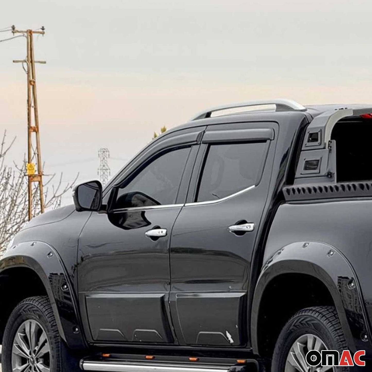 Fensterleisten Zierleisten für Mercedes X Klasse 2017-2020 Edelstahl Chrom 4tlg