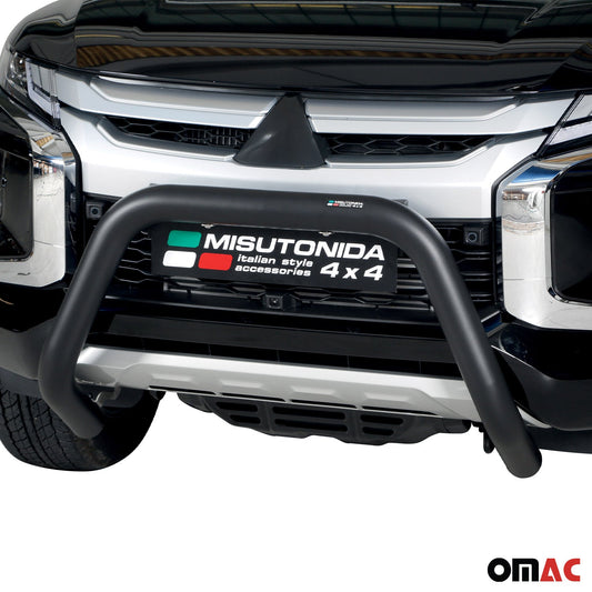 Frontbügel Frontschutzbügel für Mitsubishi L200 2019-2025 ø76mm Stahl Schwarz