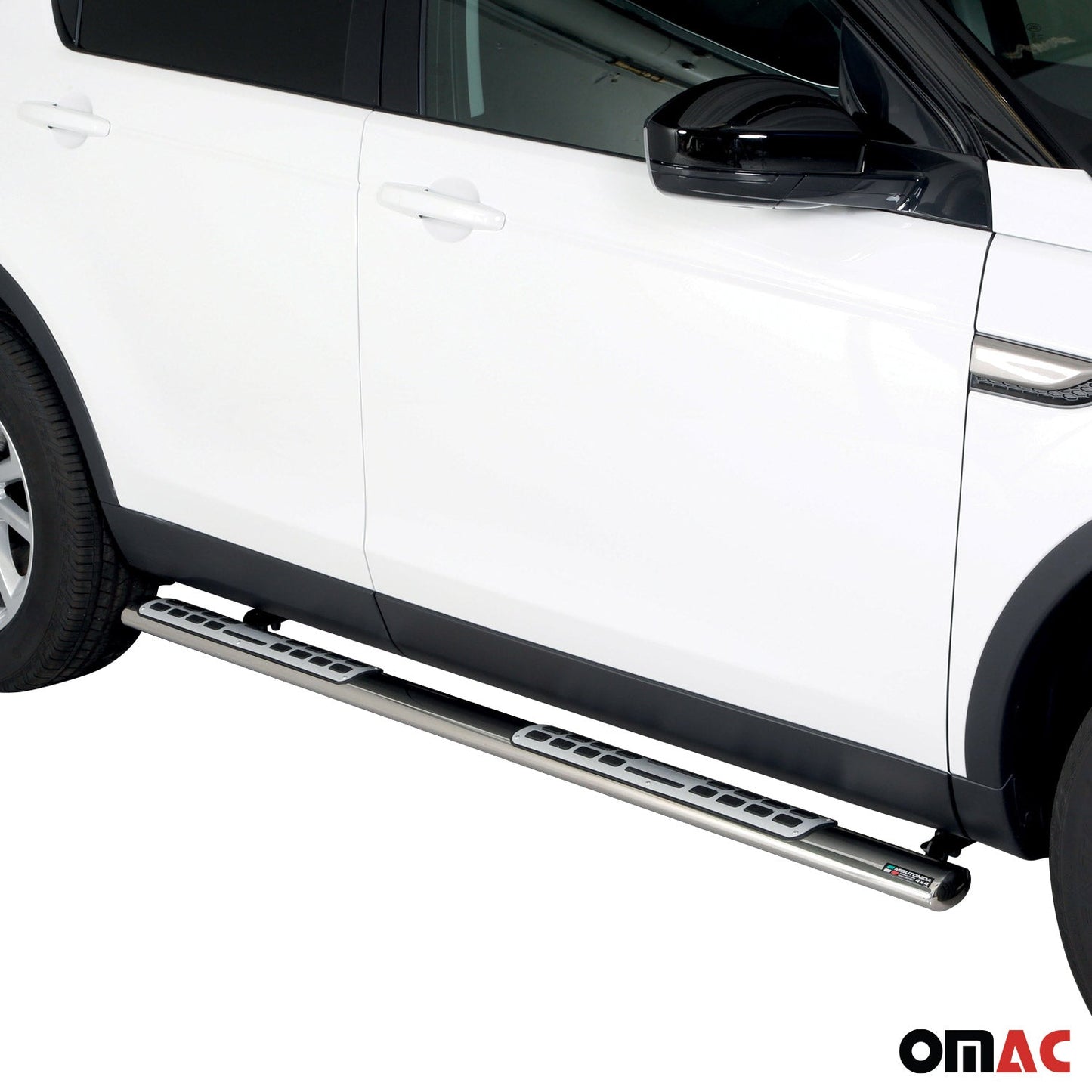 Stahl Schwellerrohre Trittbretter für Land Rover Discovery Sport 2014-2018 Grau