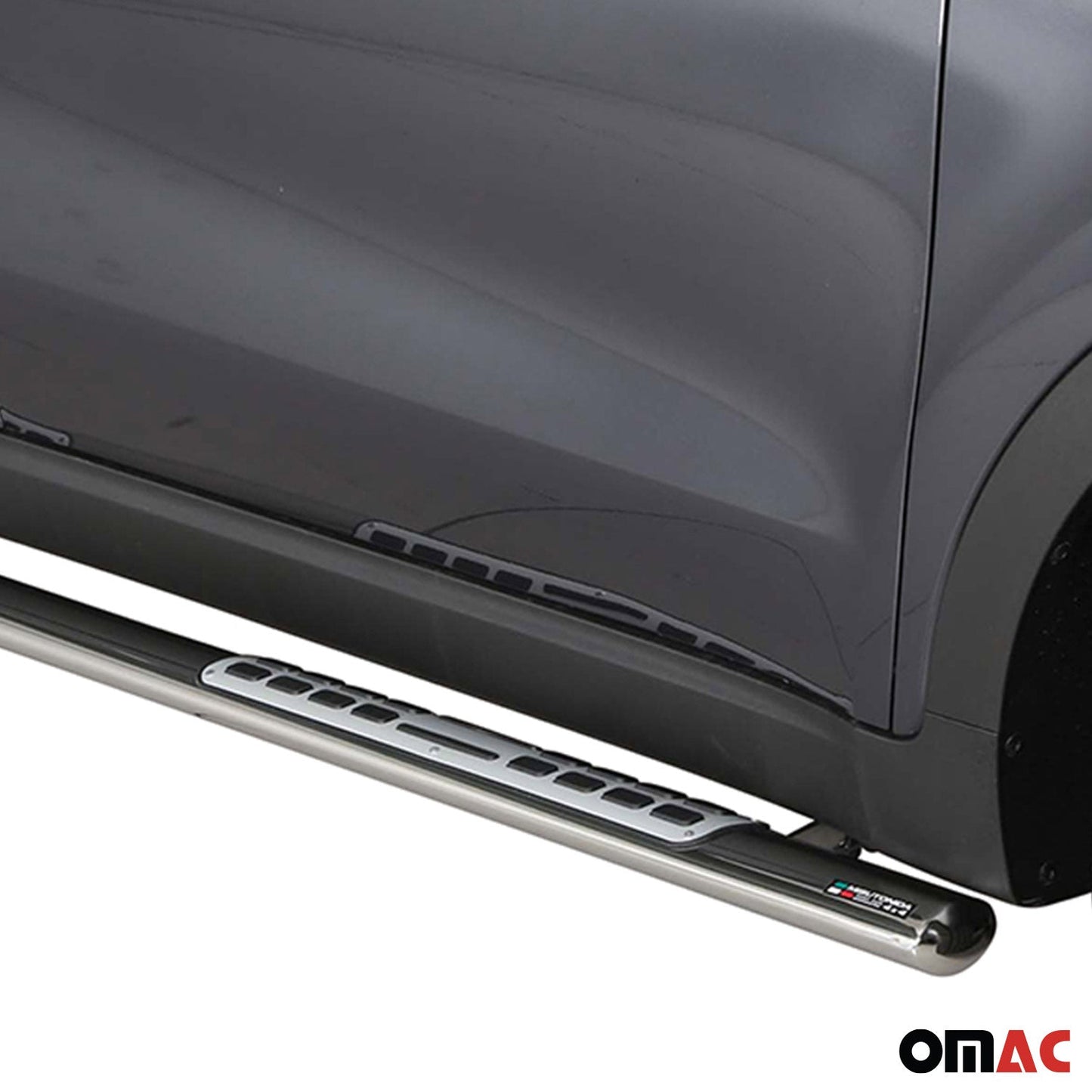 Praguri/praguri laterale din oțel inoxidabil pentru Kia Sportage 2016-2018, argintii