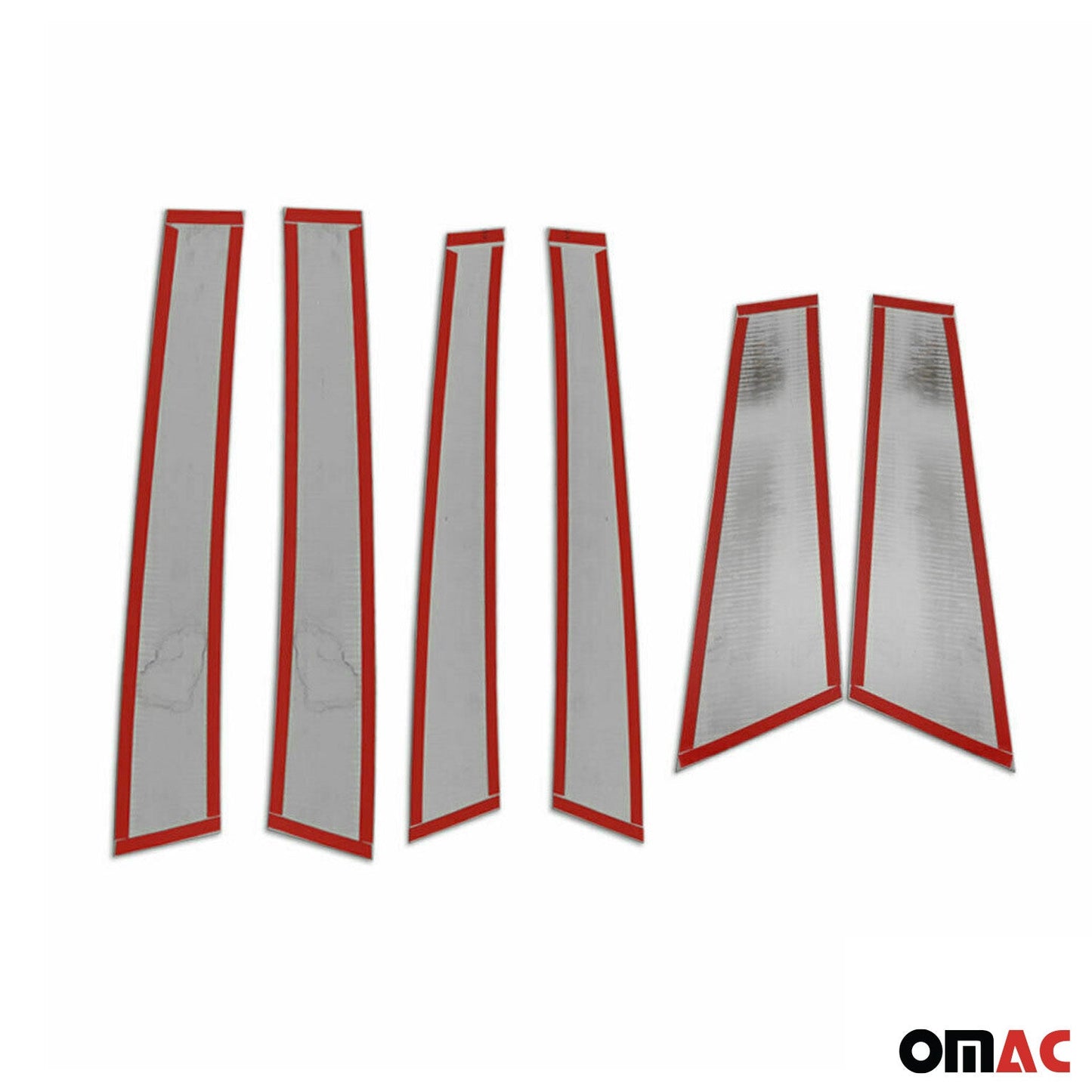 B-Säule Türsäulen Verkleidung für Jeep Renegade 2014-2021 Edelstahl Dunkel 6tlg