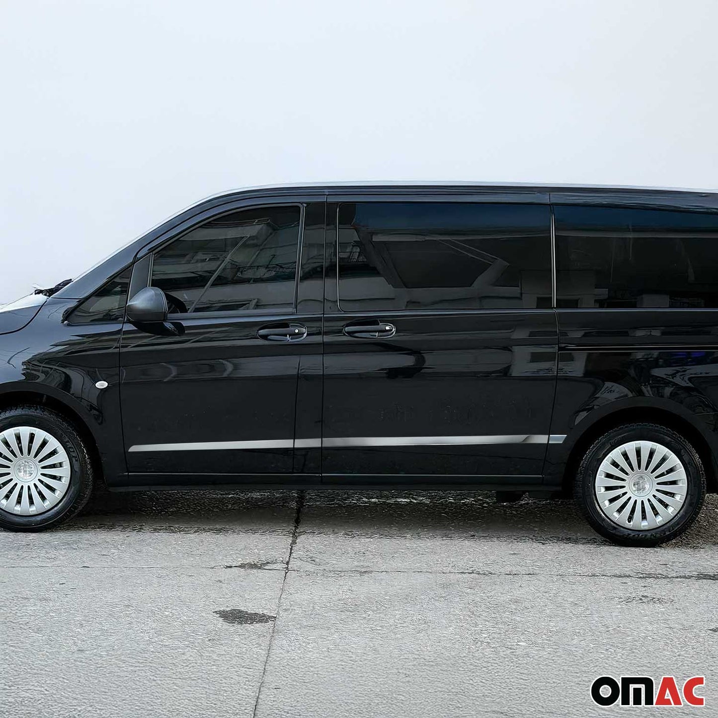 Seitentürleiste Türschutz für Mercedes Vito W447 L1/L2 Doppel Schiebetür 7tlg