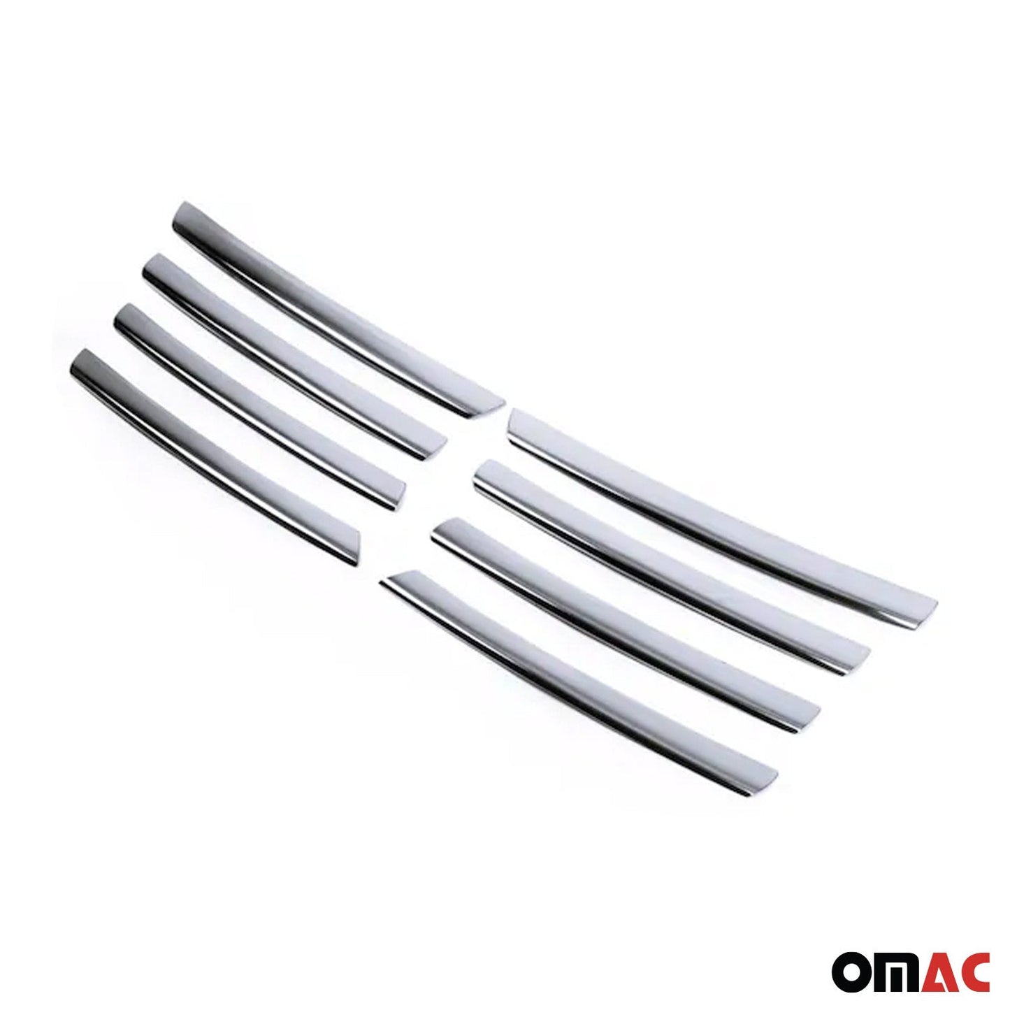 Benzi decorative grilă radiator pentru VW Passat 2000-2005, oțel inoxidabil, argintiu, 8 bucăți