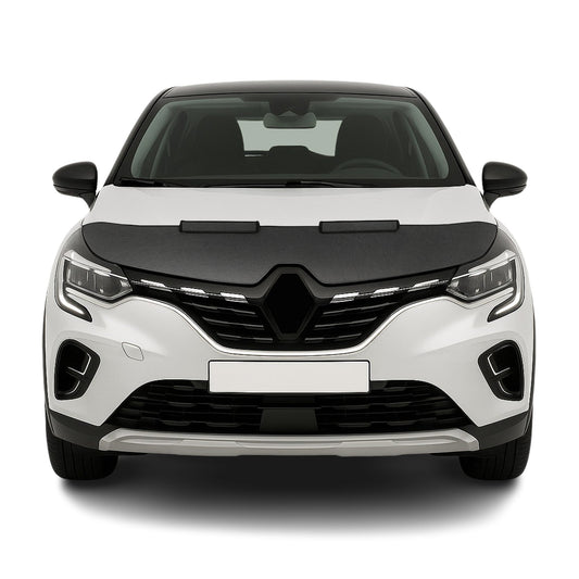 Haubenbra Steinschlagschutz Bonnet Bra für Renault Captur 2013-2019 Carbon Halb