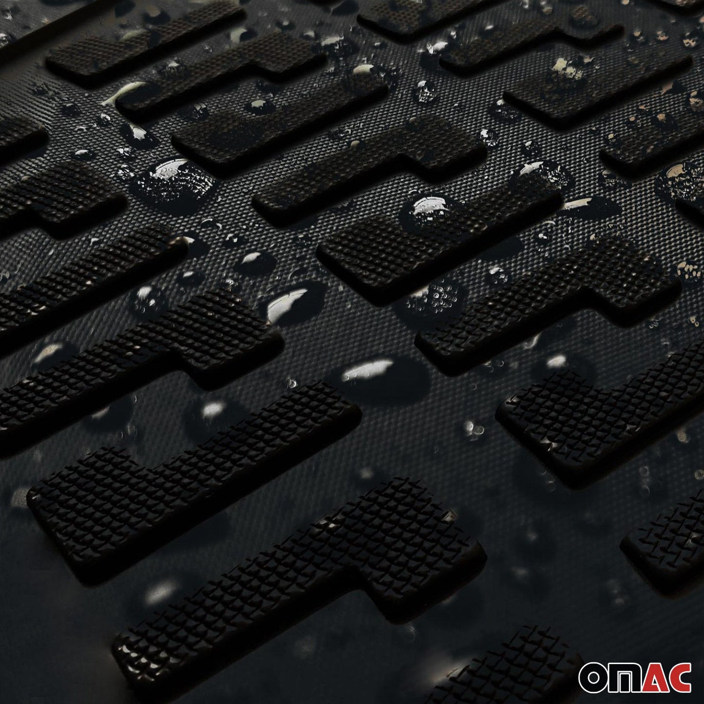 Fußmatten 3D Gummimatten für Kia Bongo 2003-2025 Gummi TPE Schwarz 4tlg