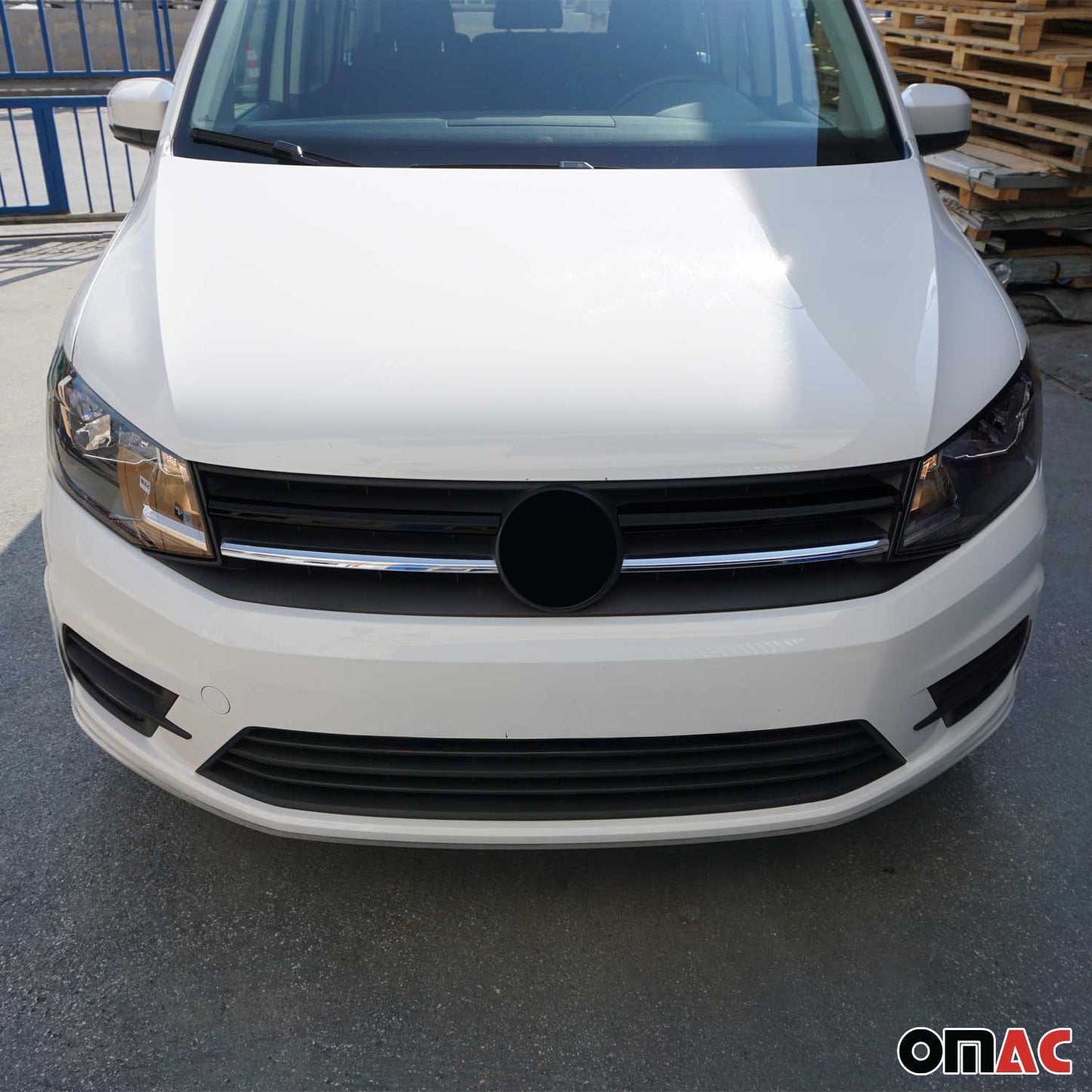 Kühlergrill Leisten Grillleisten für VW Caddy 2015-2020 Edelstahl Silber 2tlg