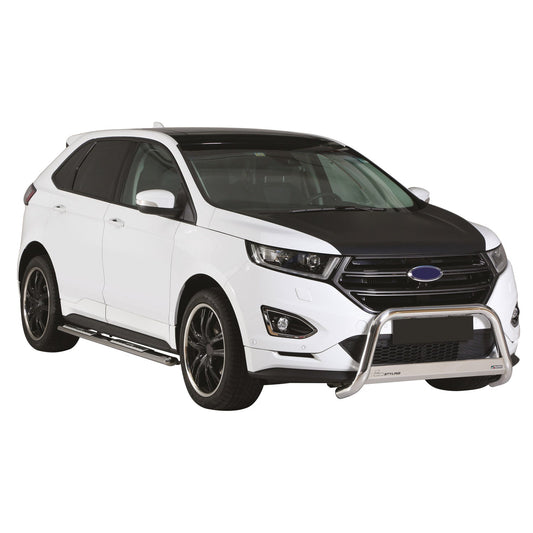 Bară de protecție/buton față pentru Ford Edge 2014-2018, ø63mm, oțel, argintiu, protecție
