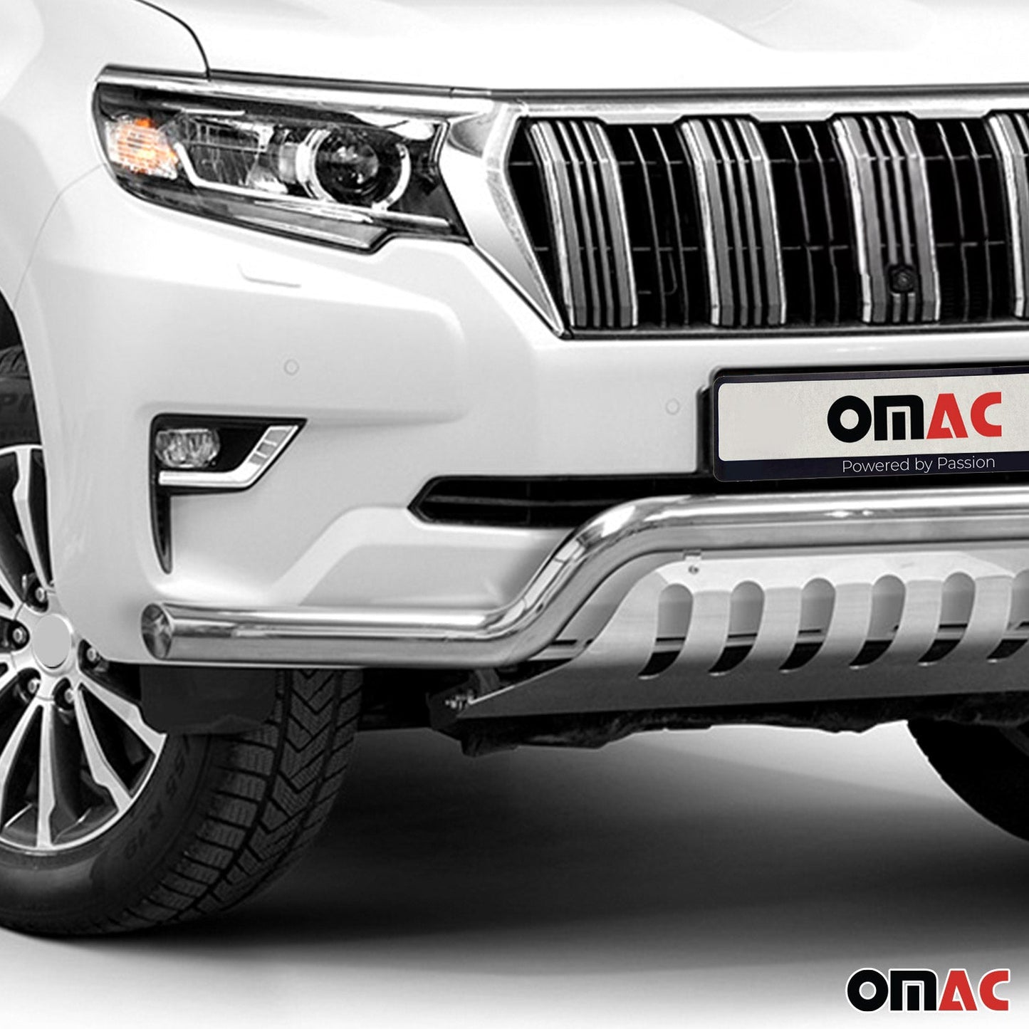 Frontbügelschutz Frontschutzbügel für Toyota Land Cruiser 150 2017-22 Grau ABE