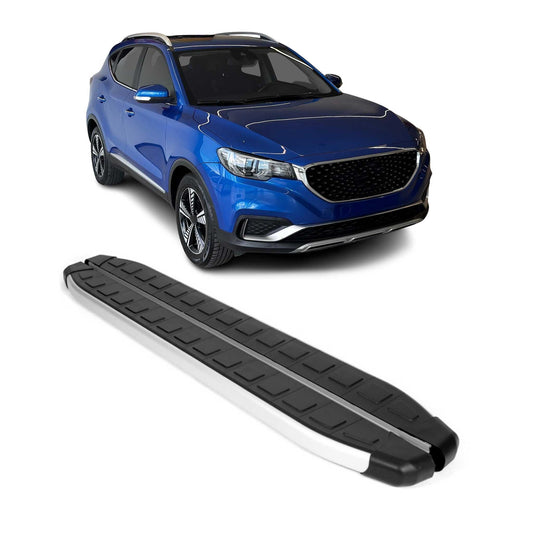 Trittbretter Schweller Seitenschweller für MG ZS-EV 2021-2025 Silber Schwarz 2x