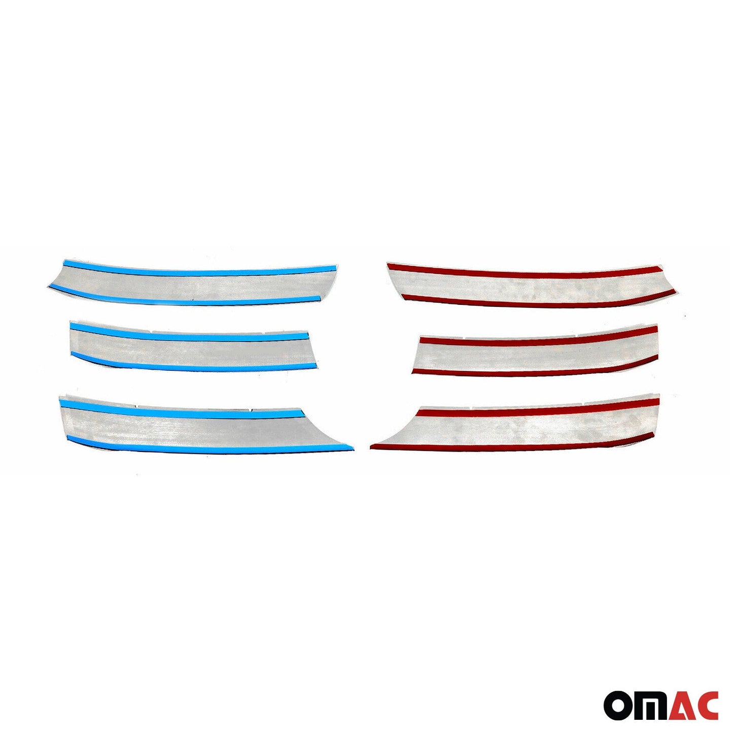 Kühlergrill Leisten Grillleisten für Mercedes Sprinter 2018-2025 Chrom Silber 6x