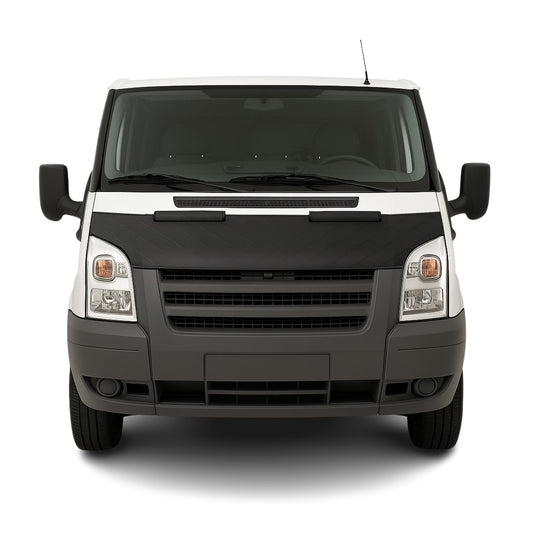 Haubenbra Steinschlagschutz für Ford Transit Pre-Facelift 2000-2006 Schwarz Halb