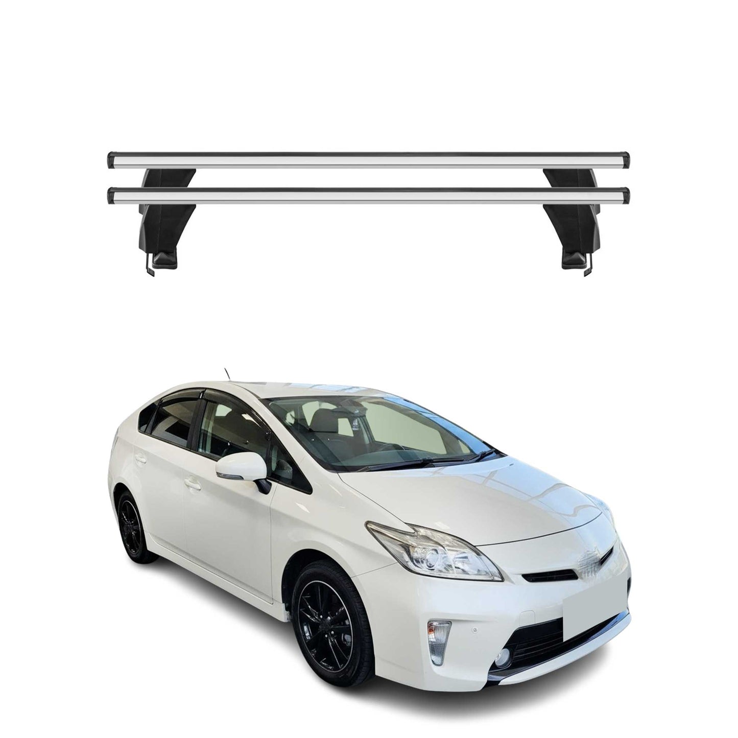 Menabo Dachträger Grundtäger für Toyota Prius + 2012-2015 Pre-FL 50kg Alu Grau