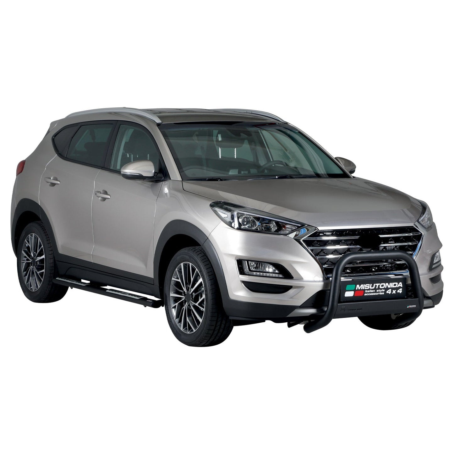 Bară de protecție/buton față pentru Hyundai Tucson 2018-2021, ø63mm, oțel, negru