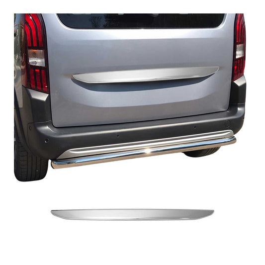 Kofferraumleiste Heckklappe Leiste für Peugeot Rifter 2018-2025 Edelstahl Chrom