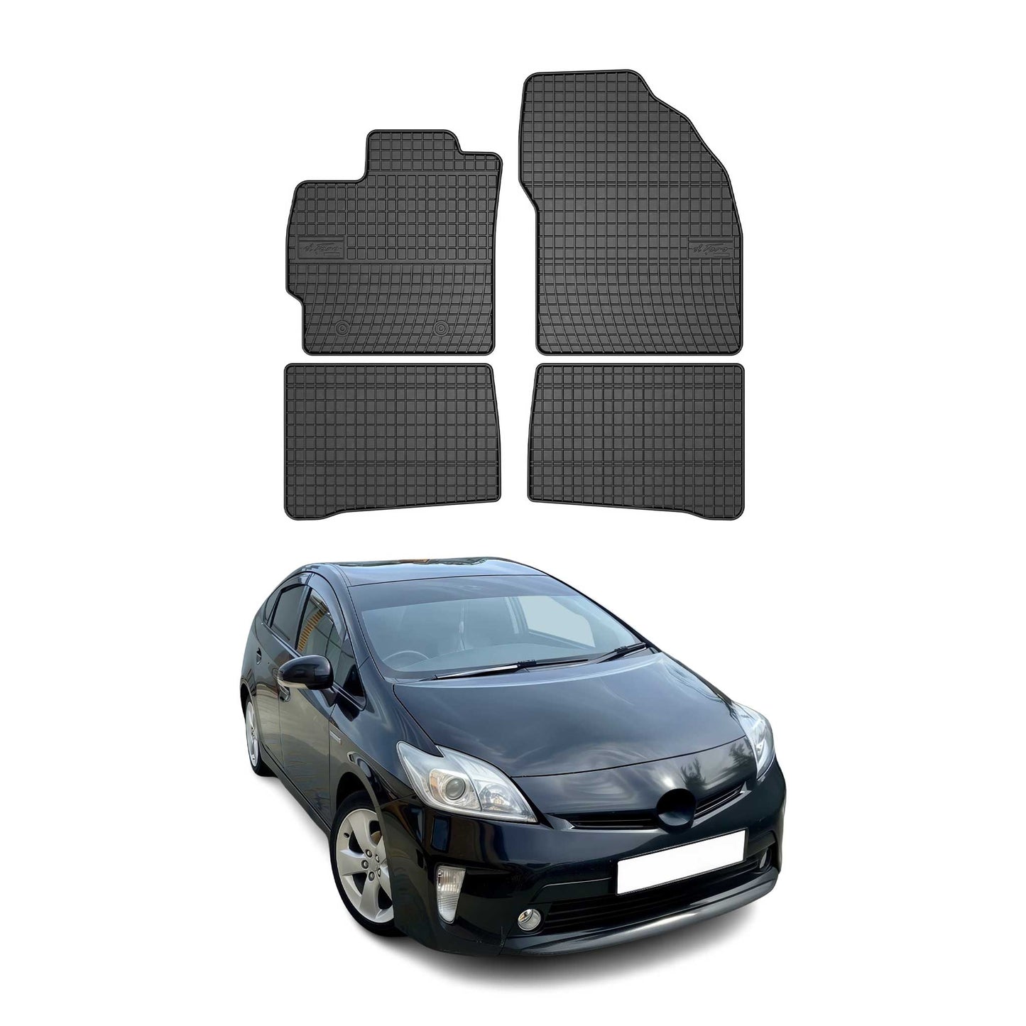 2010-2015 Toyota Prius Fußmatten Gummi Schwarz 4 tlg