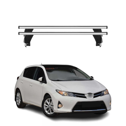 Menabo Dachträger Grundtäger für Toyota Auris mk2 2012-2018 50kg Alu Silber 2x