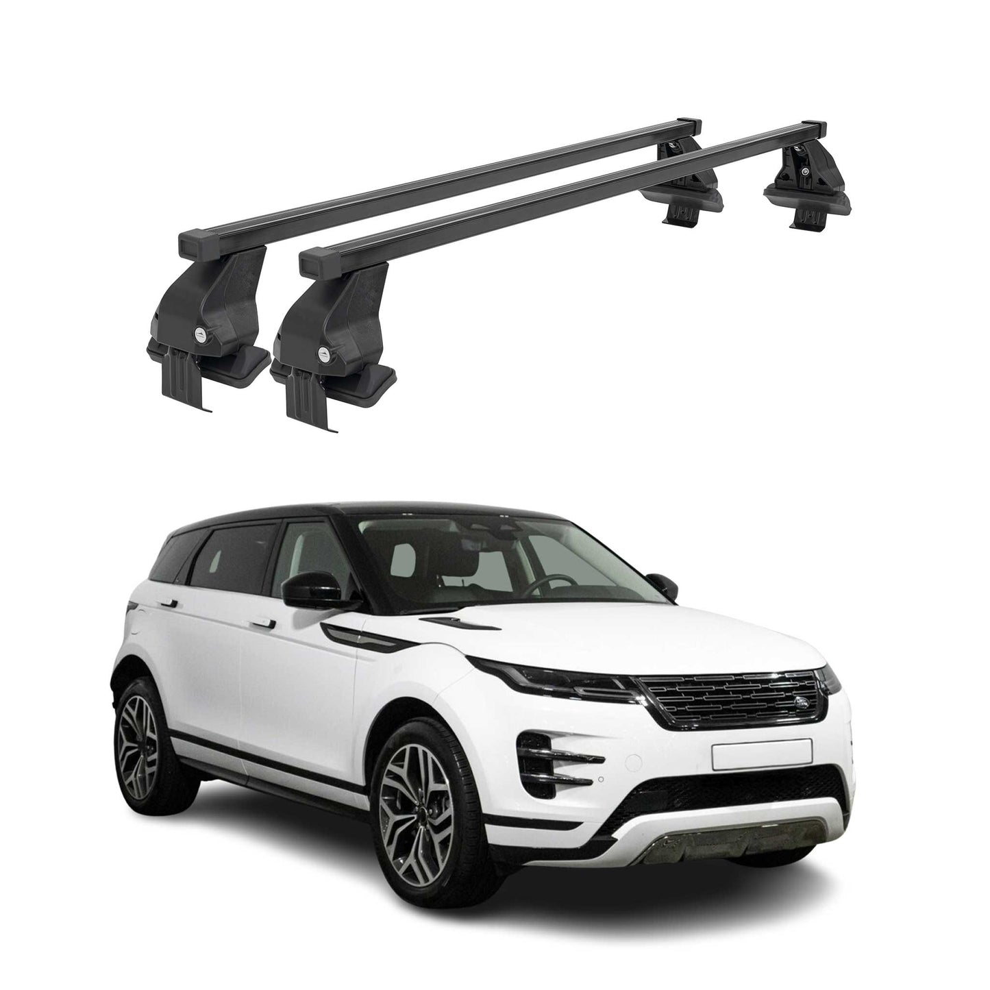 Menabo Dachträger für Land Rover Range Rover Evoque L551 2018-2025 Stahl Schwarz