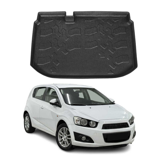 Kofferraumwanne Laderaumwanne für Chevrolet Aveo 2012-2024 Schrägheck Gummi TPE