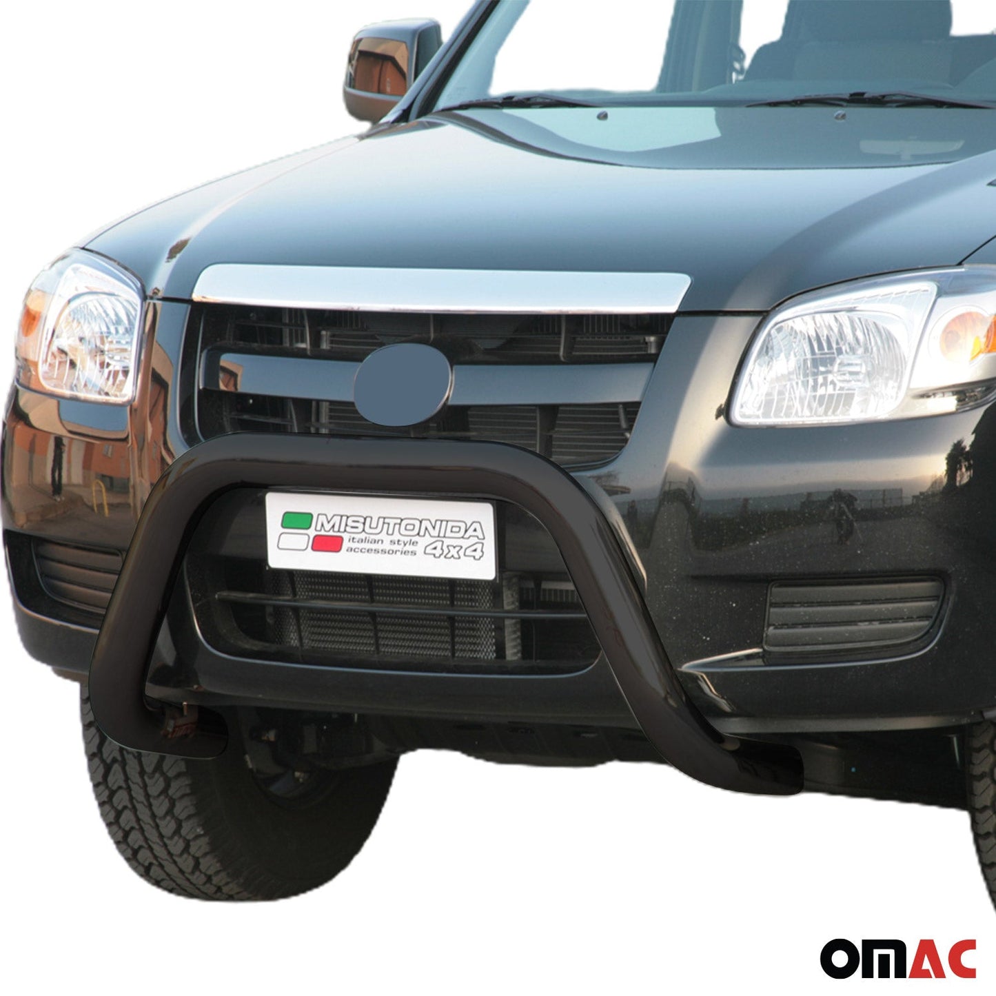 Bară de protecție/buton față pentru Mazda BT-50 2006-2012 ø76mm oțel negru protecție