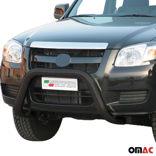 Bară de protecție/buton față pentru Mazda BT-50 2006-2012 ø76mm oțel negru protecție