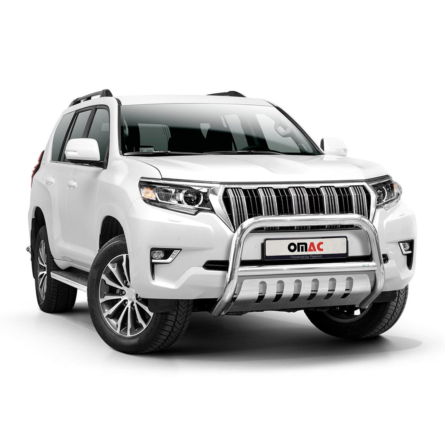 Frontbügelschutz Frontschutzbügel für Toyota Land Cruiser 150 2017-22 ABE Silber